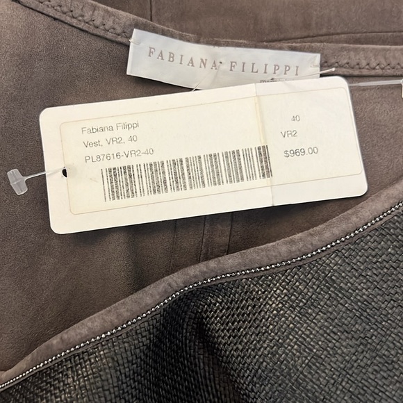 Fabiana Filippi Raffia and Suede Top - Picture 11 of 12